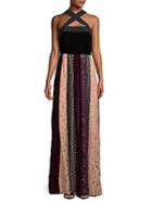 Lanvin Perforated Lace Gown