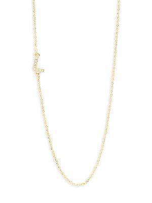 Baublebar Diamanda Alpha 14k Goldplated L-necklace