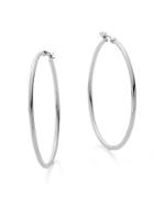 Saks Fifth Avenue Hoop Earrings/silvertone