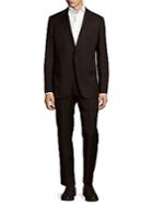 Armani Collezioni Wool Solid Two-button Suit