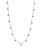 Bavna Sterling Silver & Champagne Diamond Station Necklace
