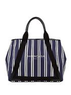 Balenciaga Stripe Extendable Shopper Bag