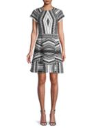 Yigal Azrou L Printed A-line Dress