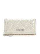 Love Moschino Metallic Quilted Wallet On Chain