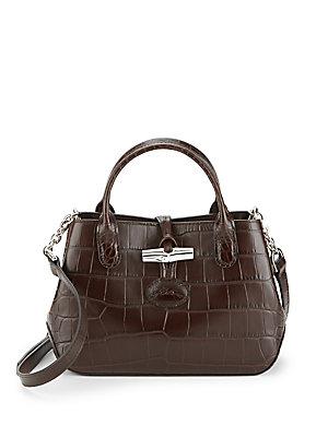 Longchamp Textured Leather Crossbody Bag