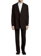 Giorgio Armani Solid Cotton Blend Suit