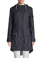 1 Madison Drawstring Hooded Rain Jacket