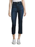 Ag Adriano Goldschmied Isabelle High Rise Straight Cropped Jeans