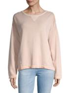 7 For All Mankind Long-sleeve Cotton Sweatshirt