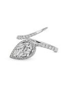 Diana M Jewels Diamond And 18k White Gold Fashion Ring