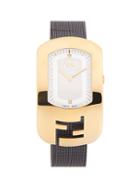 Fendi Chameleon Goldtone Stainless Steel & Diamond Bracelet Watch