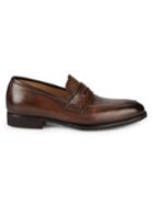 Di Bianco Deco Leather Penny Loafers