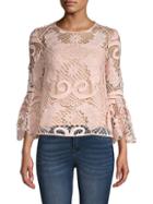 Endless Rose Bell-sleeve Lace Top