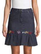 Love Moschino Classic Embroidered Skirt