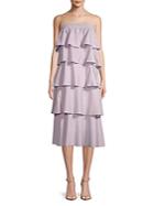 Prose & Poetry Ellie Cotton Tiered Strapless Dress