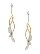 Adriana Orsini Goldplated & Rhodium-plated Sterling Silver & Crystal Swing Drop Earrings