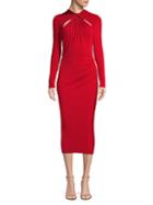 Jason Wu Collection Long Sleeve Twist Detail Jersey Midi Dress