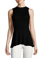 Derek Lam Ribbed Cashmere And Silk Top