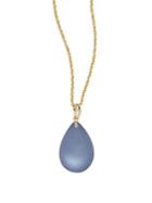 Alexis Bittar Lucite Pear-shaped Pendant Necklace