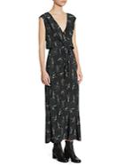 Vince Spring Floral-print Silk Midi Dress