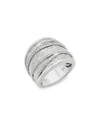 Effy Diamond & 925 Sterling Silver Solid Fill Midi Ring