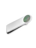 Zegna Rhodium-plated & Mother Of Pearl Money Clip