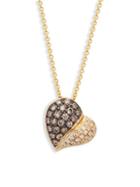 Le Vian Chocolatier&reg; Chocolate & Vanilla Diamonds&trade; 14k Honey Gold&trade; Heart Pendant Necklace