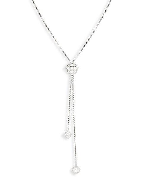 Charles Krypell Ball Sterling Silver & 18k Yellow Gold Y-necklace