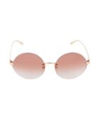 Dolce & Gabbana 62mm Rimless Oval Sunglasses