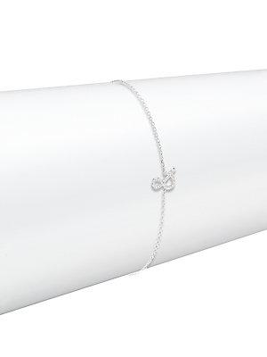 Casa Reale White Diamond & 14k White Gold Ampersand Chain Bracelet