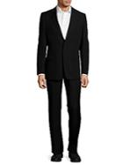 Versace Classic Fit Solid Wool Suit