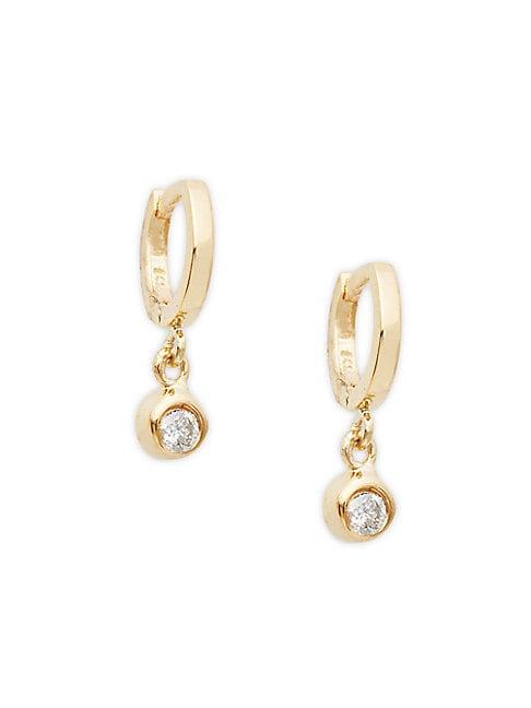 Danni 14k Yellow Gold & Diamond Drop Earrings