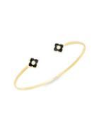 Amrapali 18k Yellow Gold & Diamond Open Cuff Bracelet