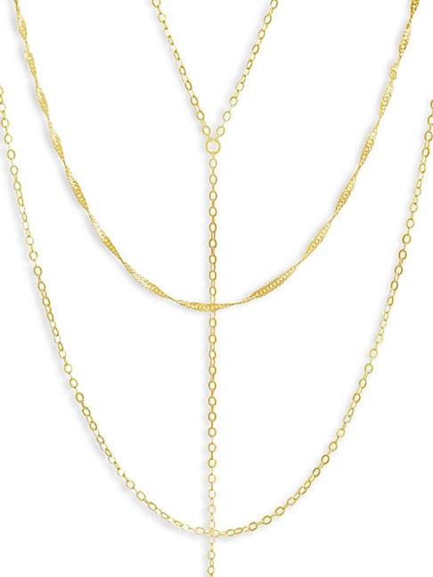 Sterling Forever Sterling Silver Multi-strands Layered Necklace