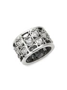King Baby Studio Sterling Silver & Crystal Heart Ring