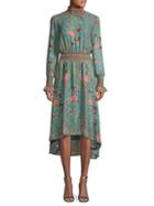 Nanette Nanette Lepore Floral High-low Smocked Dress
