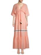 Hemant & Nandita Striped Cotton Maxi Dress
