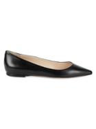 Jimmy Choo Leather Point-toe Flats