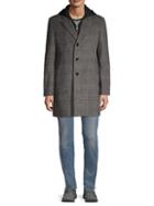 Saks Fifth Avenue Wool-blend Plaid Top Coat