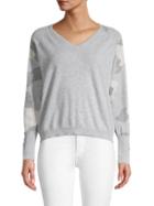 Brodie Cashmere Camouflage-sleeve Cashmere Sweater