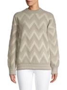 Allison New York Chevron Long-sleeve Sweater