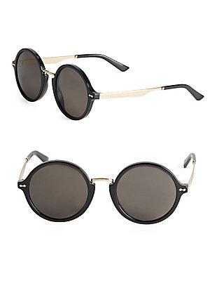 Gucci 53mm Rounded Sunglasses