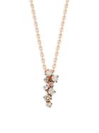 Suzanne Kalan 18k Rose Gold & Champagne Diamond Pendant Necklace