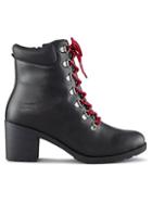 Cougar Angie Lace-up Leather Booties