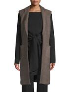 St. John Riso Wool-blend Long Vest