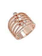 Effy 14k Rose Gold & Diamond Layered Ring