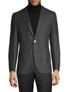 Boss Hugo Boss Standard-fit Glen Check Wool Blazer