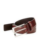 Roberto Cavalli Square Buckle Leather Belt