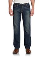 Ag Adriano Goldschmied Straight-leg Faded Jeans
