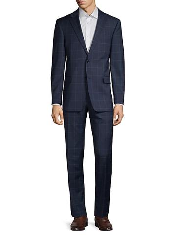 Tommy Hilfiger Standard-fit Windowpane Check Suit